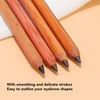4pcs Eyebrow Pencil Double Head Eyebrow Makeup Pen Wood Handle