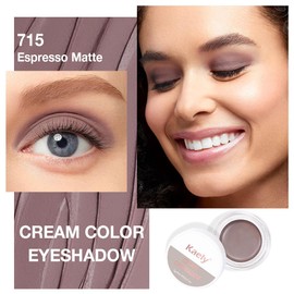 CAKAILA Single Cream Eye Shadow,Espresso Nude Matte High Pigment Natural Monochrome Eyeshadow Palette,Waterproof,Blendable Long Lasting Naturing-Looking,Vegan & Cruelty-Free,715