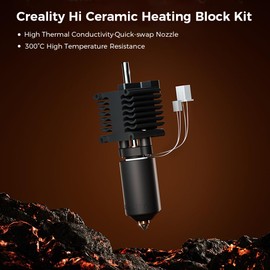 Creality Hi Hotend Kit,Ceramic Heating Block Kit,Unicorn Quick Swap Nozzle Kit,High Flow Hot end Kit,300°C High Temperature Resistant, All-Metal Integrated Design Kit for Creality Hi 3D Printer