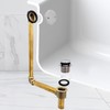 Westbrass 7931817-DC-26 22" Direct Connect 17 Gauge Brass Waste and