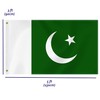 Large Pakistan Flag,3x5 FT Pakistani 75D Outdoor Banner,Pakistanis Decor for
