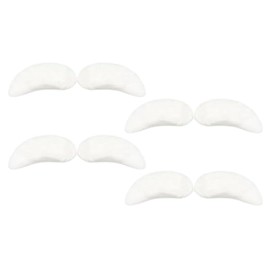 4 Pairs Santa Claus White Eyebrows Mad Hatter Eyebrows Old Man Eyebrows Self Adhesive Fake Bushy False Facial Hair Christmas Costume Accessories for Adults Costume Facial Hair