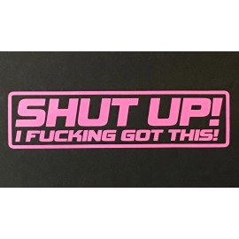 MD&M SHUT UP DECAL STICKER 14 COLORS CAR SUV For CHEVY FORD HONDA VW DODGE MAZDA EURO