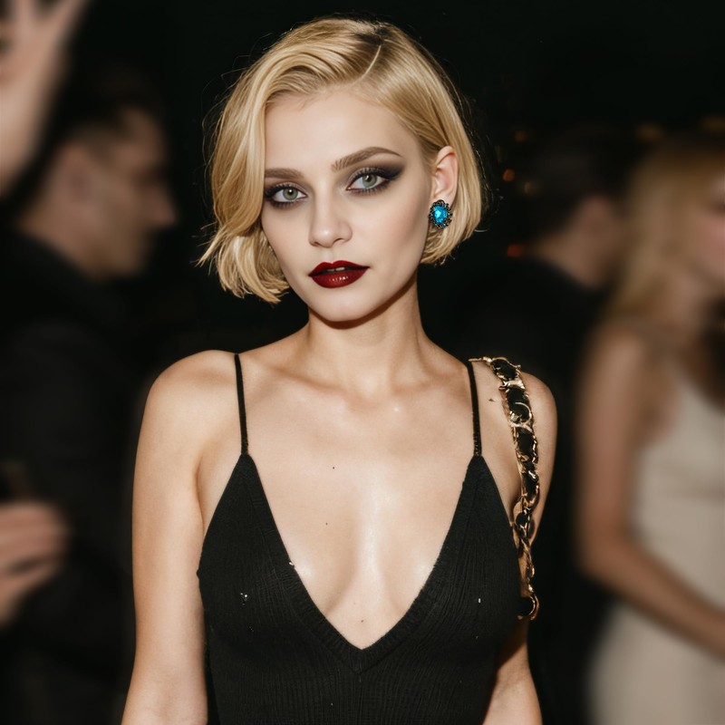 BriLove Victorian Style Clip On Earrings for Women Blue Crystal