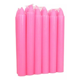 Pink Love Friendship Pack of 12 Wicca Occult Witch Ritual Spell Chime Candles