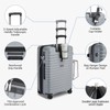 Kono 20 Inch Expandable Carry On Luggage with Spinner Wheels,
