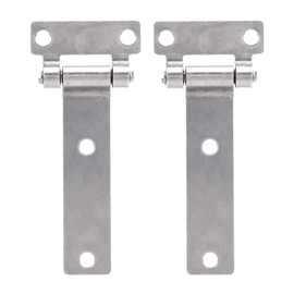 Cocoarm 316 Stainless Steel T-Hinge Marine Quality, Heavy Duty T-Band Hinge 135 x 58 mm, 3.7 mm Thickness for Boat Hatches, Cabinets, Doors, Flaps with Screws