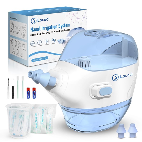 Electric Nasal Irrigation System, Sinus Rinse Machine with 50 Salt
