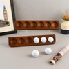2 Pack Wooden Golf Ball Display Case, Display 12 Standard