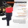 HIPA (Pack of 2) 1/4" 90 Degree Fuel Shut Off