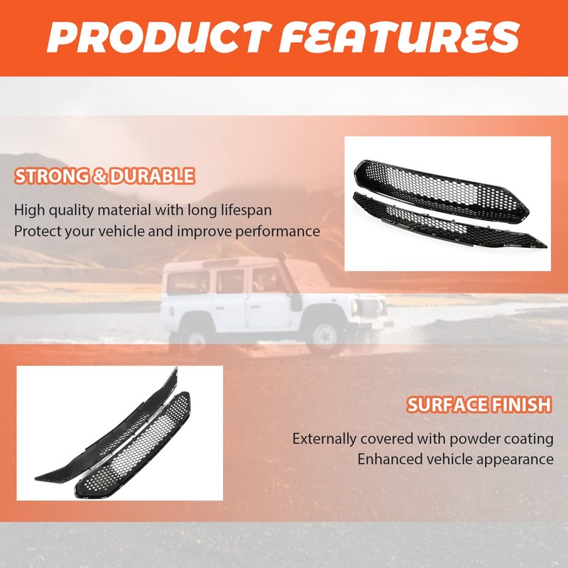 Kojem Upper + Lower Grille Compatible with 2018-2023 Ford Mustang