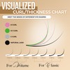 LASHVIEW Eyelash Extensions,Individual Lashes,Premium Single&Classic Lases,0.15 D Curl Thickness 13mm,Natural