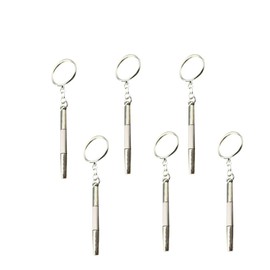 6PCS 3 in 1 Eyeglass Screwdriver Silver Keychain Mini Precision Stainless Steel Eyeglass Screwdriver, Eyeglass Frame Sunglasses, Jewelry and Watches, Electronics, Toy Repair Tools