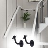 4 Pieces Handrail Brackets, Wall Mount Wooden Railing, Stair Railing