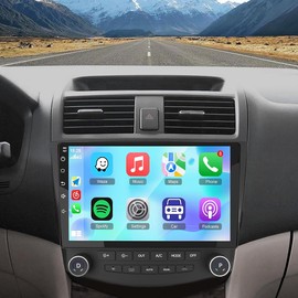 2G+64G Double Din Car Stereo for Honda Accord 2003-2007 with Wireless Carplay & Android Auto, 10 Inch Touchscreen Android 13 Car Radio Head Unit w/GPS Navi Bluetooth WiFi FM Mirror Link Backup Camera