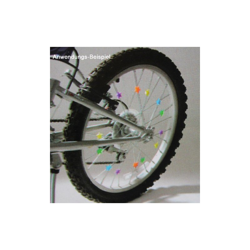 Land-Haus-Shop Spoke Clip Stars Set of 36 Assorted Colours 36
