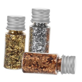 NUOBESTY Nail Art Foil Flakes Gold Foil Decorations DIY Nails Flakes for Crafts