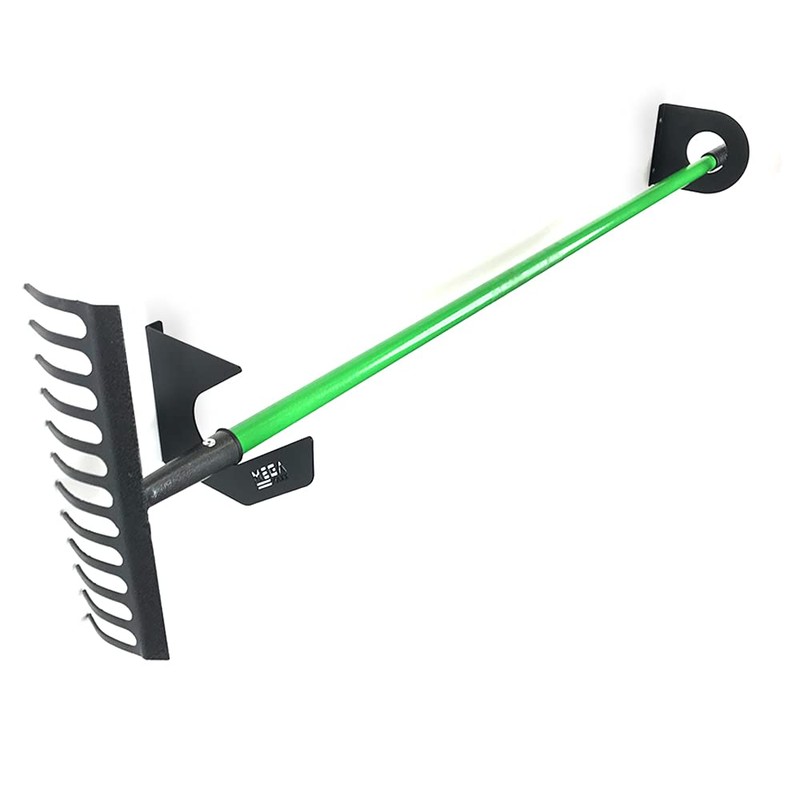 MegaMaxx Universal Black Garden Tool Brackets - DIY Tool Wall