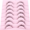 Siligli Eyelashes Natural False Lashes 14mm Eye Lashes with Thin