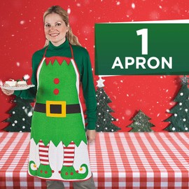 Fun Express Adult ELF Apron - Apparel Accessories - 1 Piece
