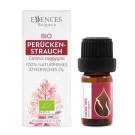 Essences Bulgaria Organic Smoke Tree Essential Oil 1/6 Fl Oz | 5ml | Cotinus coggygria | 100% Pure and Natural | Undiluted | Therapeutic Grade | Family Owned Farm | Steam-Distilled | Non-GMO | Vegan