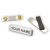 Uniform Name Badge, Military/Police Style with Clutch or Magnet Back,