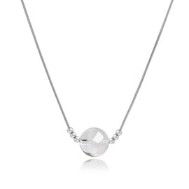 MORIANCE Clear Quartz Necklace for Women 10mm Clear Quartz Stone Pendant Necklace Jewelry Healing Crystal Necklace White Crystal Necklace for Women