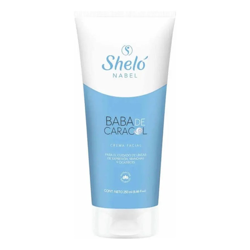 Sheló Nabel Crema Facial con Baba de Caracol, Reduce Cicatrices,