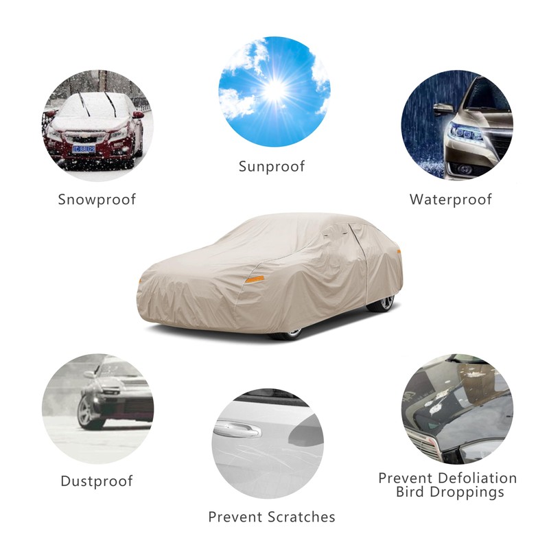 JURMON Heavy Duty Outdoor Car Cover Custom Fit for Dodge