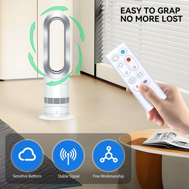 TRUCKON New Replacement Remote Control for Dyson AM09 Hot +