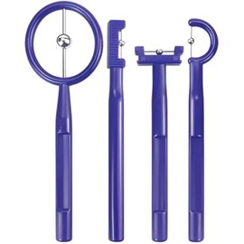 Entrenador de Lengua Todo en uno, 4 Piezas Terapia de Lenguaje (Azul) Herramienta de Ejercicio con Punta de Lengua,Reducir Ronquidos y Corregir Dislalias en Adultos y Niños