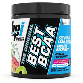 BPI Sports BPI Sports Best BCAA - BCAA Powder - Branched Chain Amino Acids - Muscle Recovery - Muscle Protein Synthesis - Lean Muscle - Improved Performance C Hydration C Sour Candy - 35 Servings - 12.34 oz.