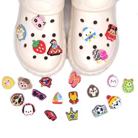 REDHARE 50 PCS Random Shoe Decoration Charms, Garden Shoes Cute Croc Charms with different design shapes, suitable for children, boys, girls and adult party favors…