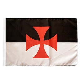 Flaggenfritze® Knights Templar Flag 30 x 45 cm