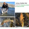 Rubber Fishing Net Replacement Netting for Fly Fishing Landing Net,