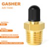 GASHER 2 válvulas de tanque NPT de 1/4 pulgadas, válvula
