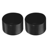 Rebower 2 Pack Screw Thread Protector Cover Rubber End Caps, [for Screw, Bolt, Rod End Cap] - 4 inch(100mm) inner dia/Black
