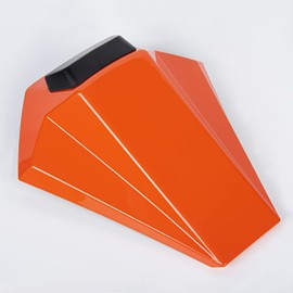 Lorababer Motorcycle Rear Solo Seat Cover Passenger Pillion Seat Cowl Compatible with K.T.M RC390 RC 390 RC-390 2022-2023 Back Seat Fairing Tail Section Cover Seat Hump (Orange)