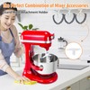 Stand Mixer Attachment Holders Compatible with Kitchenaid Mixer Accessories (White)