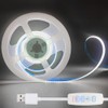 ZSLAIFU USB Light Strip 5V COB Flexible Strip Light LED