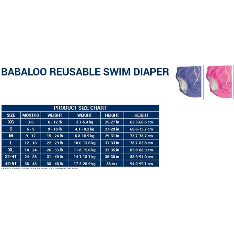 Cressi Baby Babaloo Swim Nappy Pink XL (18-24 Months)