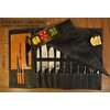 WELKINLAND 14-Pockets Knife Roll, Waxed Canvas Leather Knife Roll, Knifes