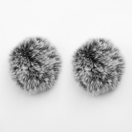 JCMOYUTY Windscreen for Hollyland M2 Wireless Microphone Deadcat Furry Cover, 2-Pack Pop Filter Accessory