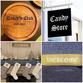 1.5 Inch Alphabet Letter Stencils for Painting - 70 Pack Old English Letter and Number Stencil Templates with Signs for Painting on Wood, Reusable Letters Stencils for Chalkboard Wood Signs & Wall Art