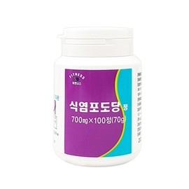 휘트니스 식염포도당 100정 폭염대비 소금알약 염분 나트륨 보충 식염포도당정 100정 Fitness Salt Glucose Tablets 100 Tablets - Salt Pill for Heatwave Preparation, Sodium Supplement, Salt Glucose Tablets 100 Tablets