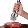 Stainless Steel Meat Tenderizer with Needle Blades, Dishwasher Safe Kitchen
