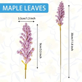 WILLBOND 36 Pcs Spring Artificial Breath Flowers Pastel Foam Berry Spike Picks Mini Fake Vanilla Flower Faux Bouquet for Home Vase Wedding Party Indoor Office Outside Hanging Decoration