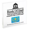 Fun Gift For Dad Present Bank of Dad Award Plaque