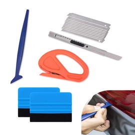 yorpyep Vinyl Wrap Tool Kit, Retractable Utility Knife Felt Scraper Wrapping Cutter, Multifunctional Window Film Portable Tool, for Most Cars Trucks (Multicolored)