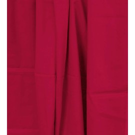 Plain Solid Cotton Lawn 5-Yards 44" inches Wide Cut Fabric Solid Dyed Material DIY Craft (180 x 44 inches, Red)